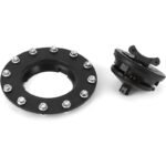 Black Fire-Resistant Gas Tank Filler Cap 150mm with Air Vent - Compatible with Honda CBR, CB Series - Сурет 2
