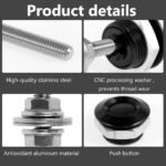 4 X Push Button Quick Release Hood Bonnet Pins Lock Clip Car Bumper Latch Kit - Сурет 12