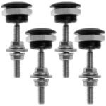 4 X Push Button Quick Release Hood Bonnet Pins Lock Clip Car Bumper Latch Kit - Сурет 4