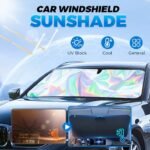 ⁦Laser Reflective Car Windshield Sun Shade – Ultimate Interior Protection & Cooling for Sedans. SUVs & MPVs⁩ - الصورة ⁦4⁩