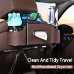 Multifunctional Nappa Leather Car Backseat Organizer - Billede 3
