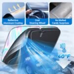 ⁦Laser Reflective Car Windshield Sun Shade – Ultimate Interior Protection & Cooling for Sedans. SUVs & MPVs⁩ - الصورة ⁦7⁩