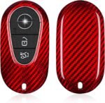 T-carbon Real Carbon Fiber Key Fob Cover Compatible with Mercedes Benz - Ảnh 7