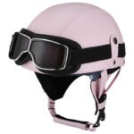 Retro German Motorcycle Half Helmet DOT Certified - I06 — изображение 28