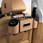 Multifunctional Nappa Leather Car Backseat Organizer - Billede 9
