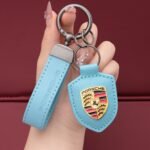 Genuine Leather Porsche Keychain - Ảnh 9